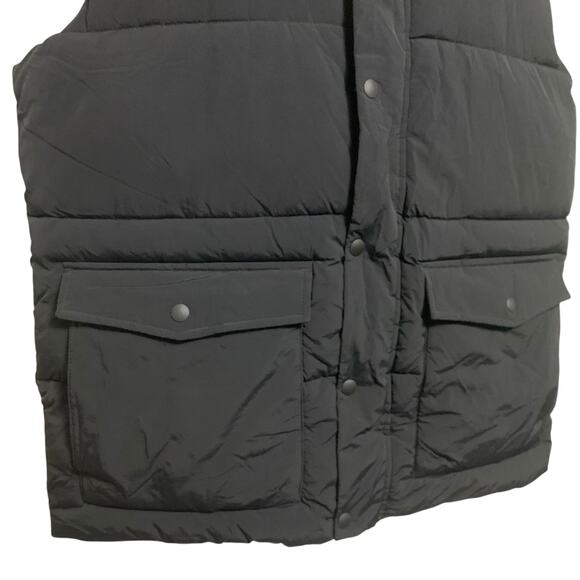 GAP True Black Puffer Vest Mens Size Large Tall - Picture 3 of 6